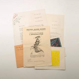 Appraisal: Hayter Original Prints Autographed Letters Hayter Collection Of Three Original