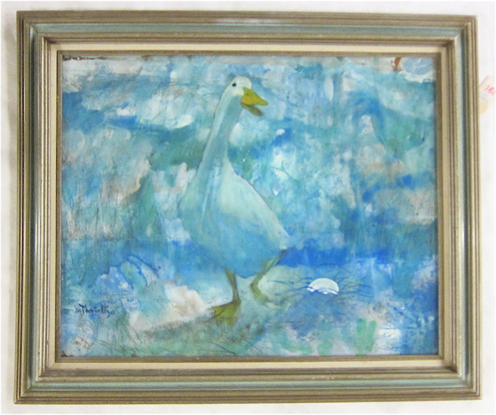 Appraisal: THORNTON UTZ MIXED MEDIA ON BOARD Florida - A goose