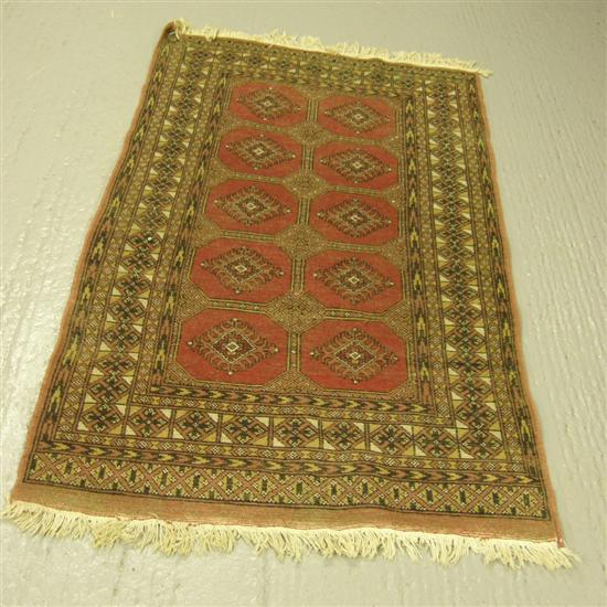 Appraisal: Persian red ground rug and a pink ground rug multiple