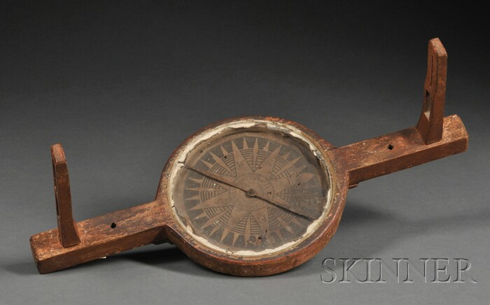 Appraisal: Thomas Hutchinson Balch Surveying Compass Newburyport Massachusetts c the painted