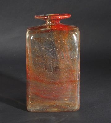 Appraisal: A Holmegaard Lava vase designed by Per Lutken shouldered rectangular