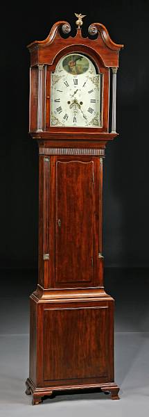 Appraisal: A George III bronze gilt mounted mahogany tall case clock