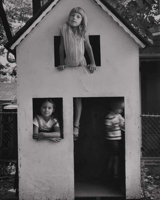 Appraisal: ABELARDO MORELL b PLAY HOUSE Gelatin silver print x in