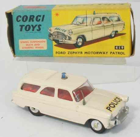 Appraisal: Corgi Toys Ford Zephyr Motorway Patrol in original box in