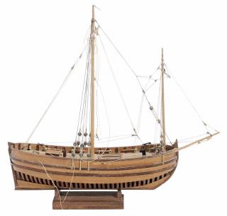 Appraisal: Hand Colonial Barque constructed by Frank Liva late th century