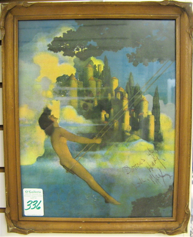 Appraisal: DINKEY-BIRD a color lithograph by Maxfield Parrish American - by