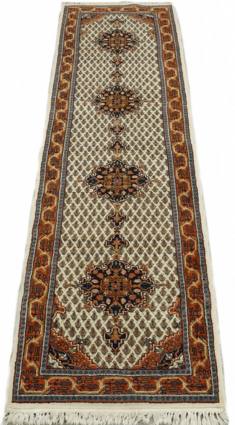 Appraisal: HAMADAN STYLE RUNNER - '- X ' Iran Four midnight