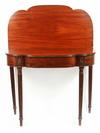 Appraisal: CARD TABLE - Sheraton period mahogany card table Shaped top