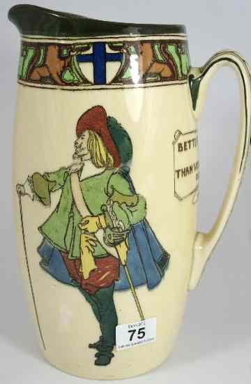 Appraisal: Royal Doulton Musketeer Seriesware Large Jug and Bowl D height