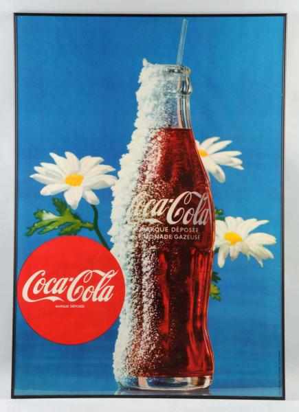 Appraisal: Lot of Large Paper Coca-Cola Posters French-Canadian Both are framed