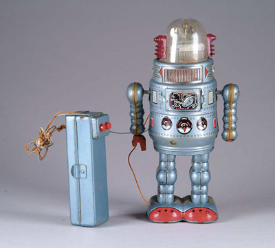 Appraisal: B O DOOR ROBOT Japan Desirable remote control tin Japanese