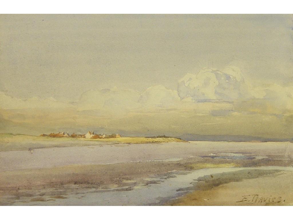 Appraisal: By Edward Davies - - 'Near Lytham' signed titled verso