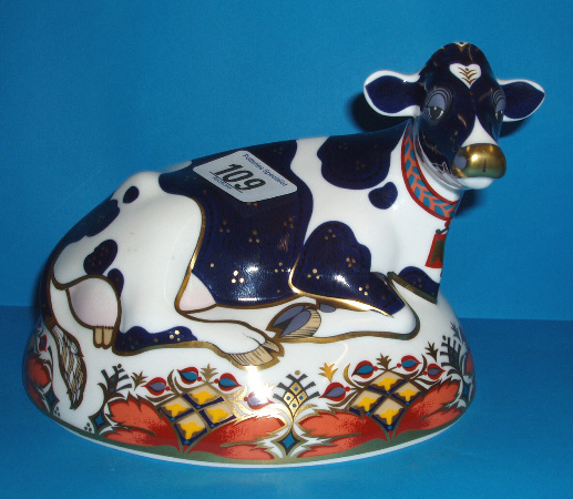 Appraisal: Royal Crown Derby Friesian Cow Boxed