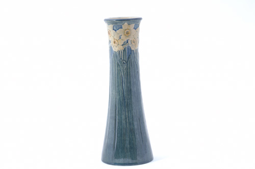 Appraisal: NEWCOMB COLLEGE Early tapered vase carved by A F Simpson