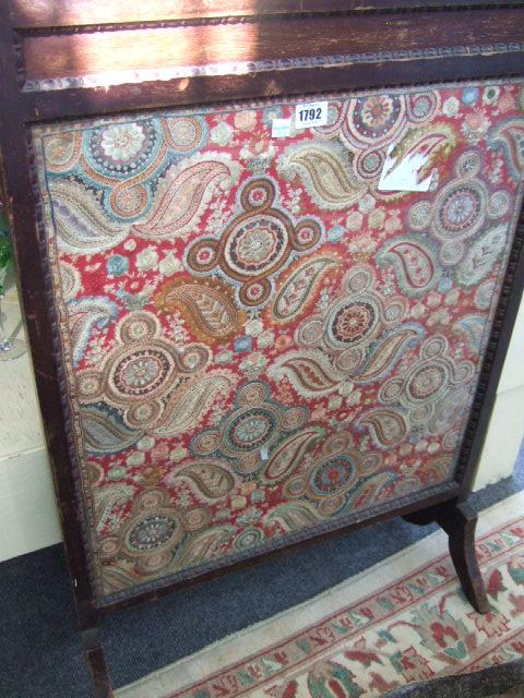 Appraisal: An embroidered panel th century hand stitched in the paisley