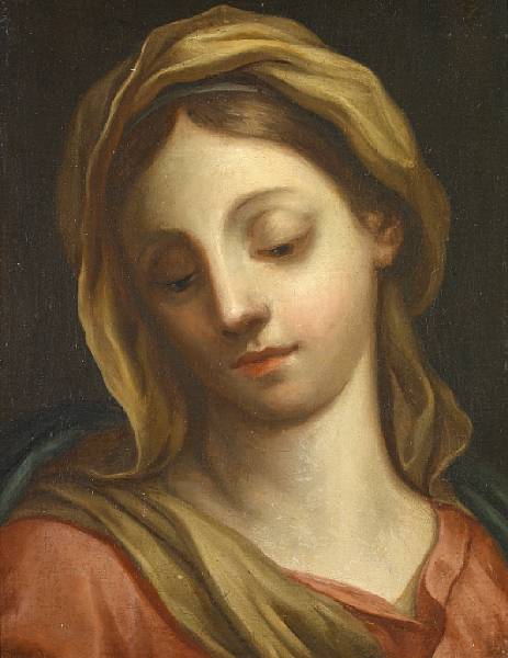 Appraisal: Italian School th century A portrait of the Virgin Mary