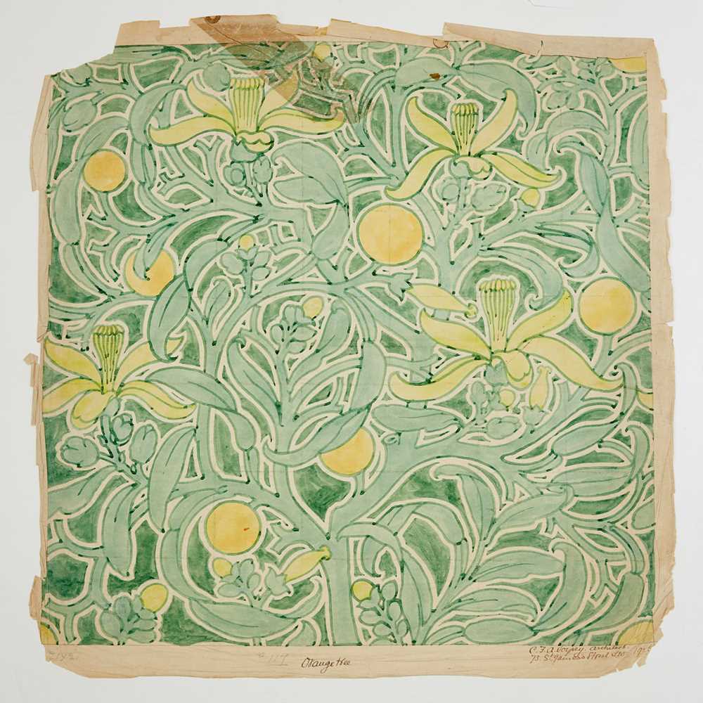 Appraisal: C F A VOYSEY - 'ORANGE TREE' DESIGN FOR WALLPAPER