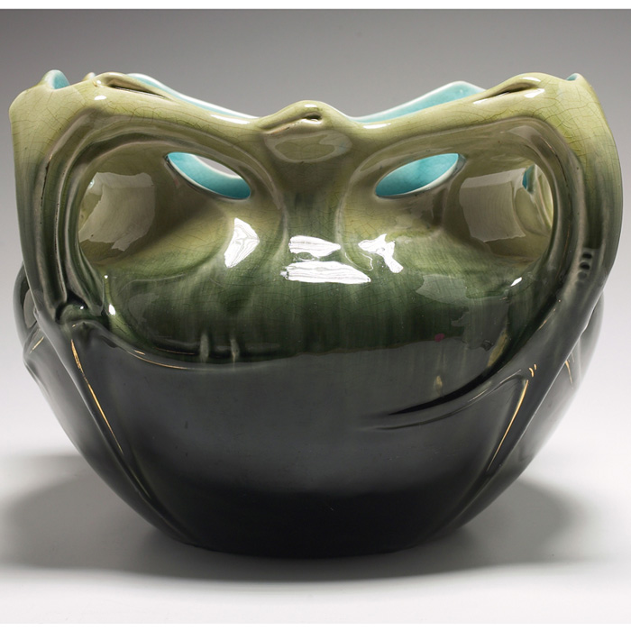 Appraisal: Dramatic Hector Guimard vase monumental four-handled Art Nouveau form covered