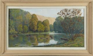 Appraisal: Georges Constant Along the Banks of the River th c