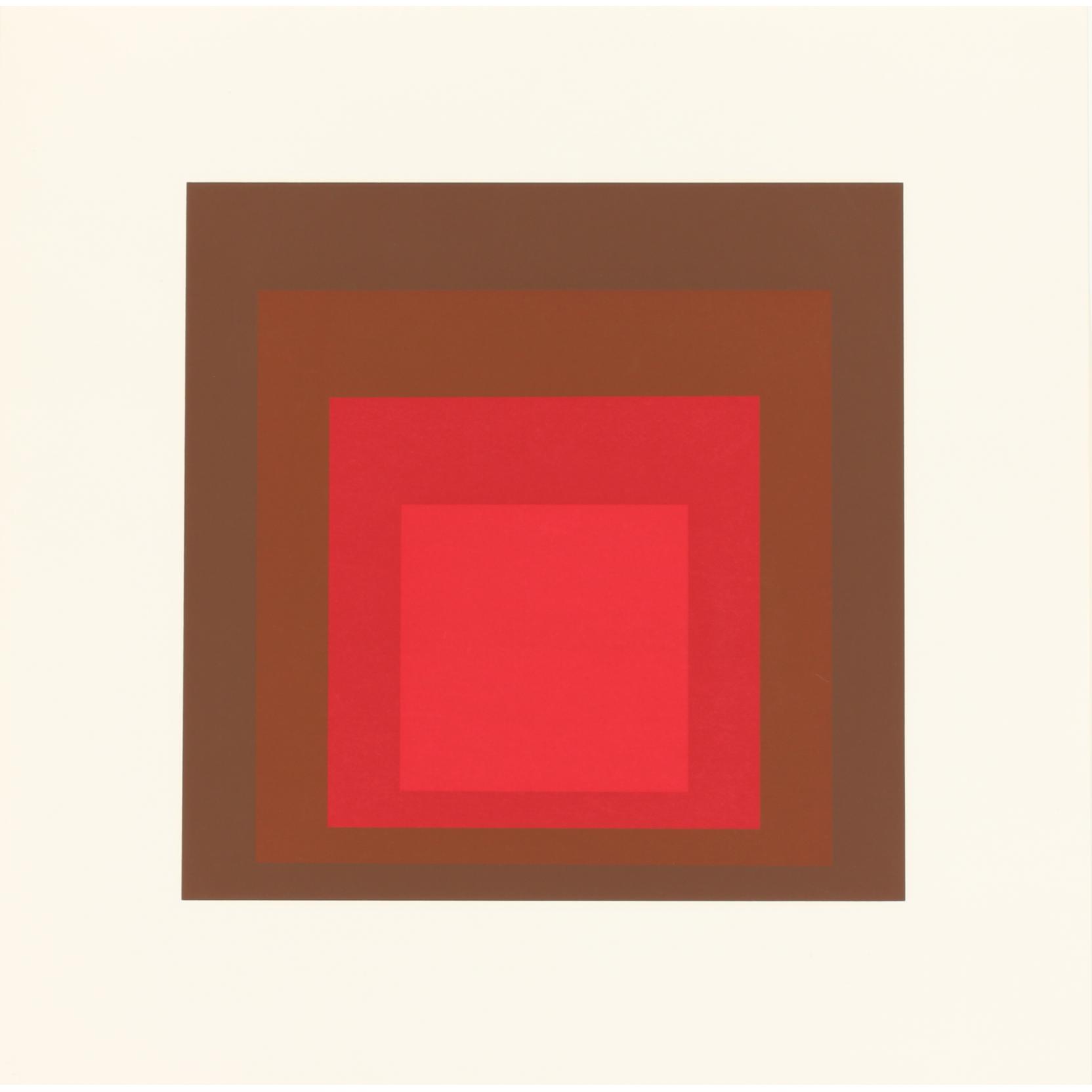 Appraisal: Josef Albers - I-S LXXI b screenprint in colors an