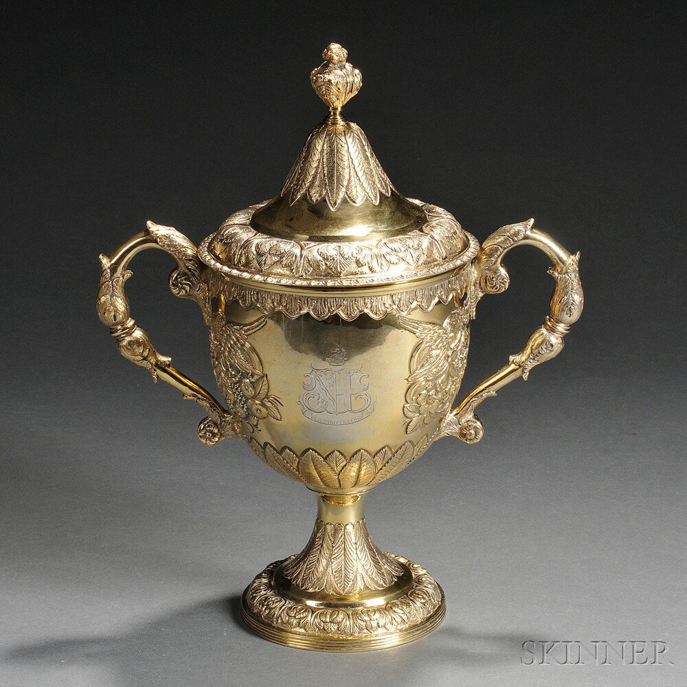 Appraisal: George IV Irish Sterling Silver Gilt Cup and Cover Dublin