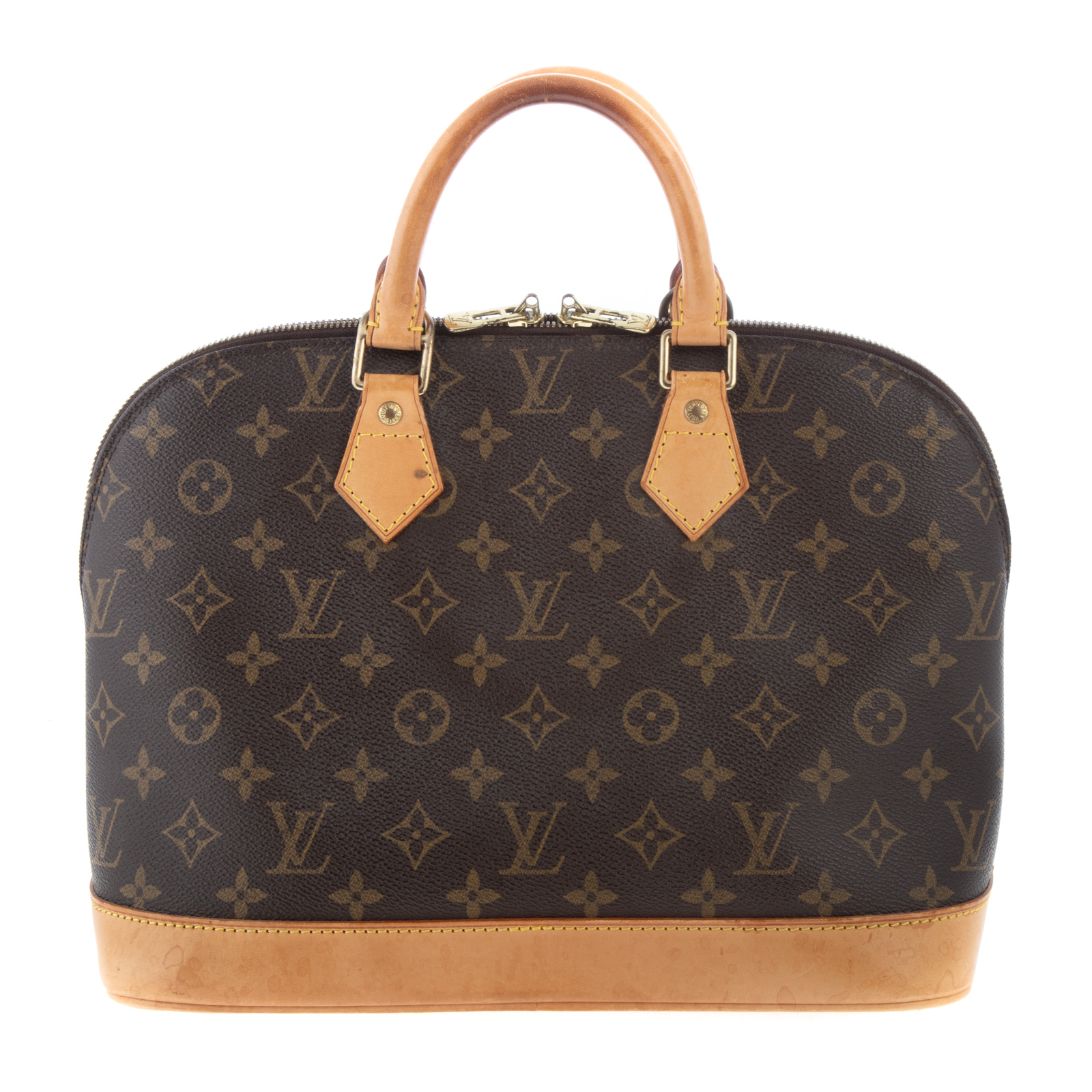 Appraisal: A LOUIS VUITTON MONOGRAM ALMA PM A brown and tan