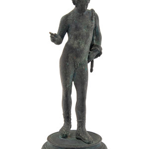 Appraisal: A Grand Tour Bronze Figure of Narcissus After the Antique