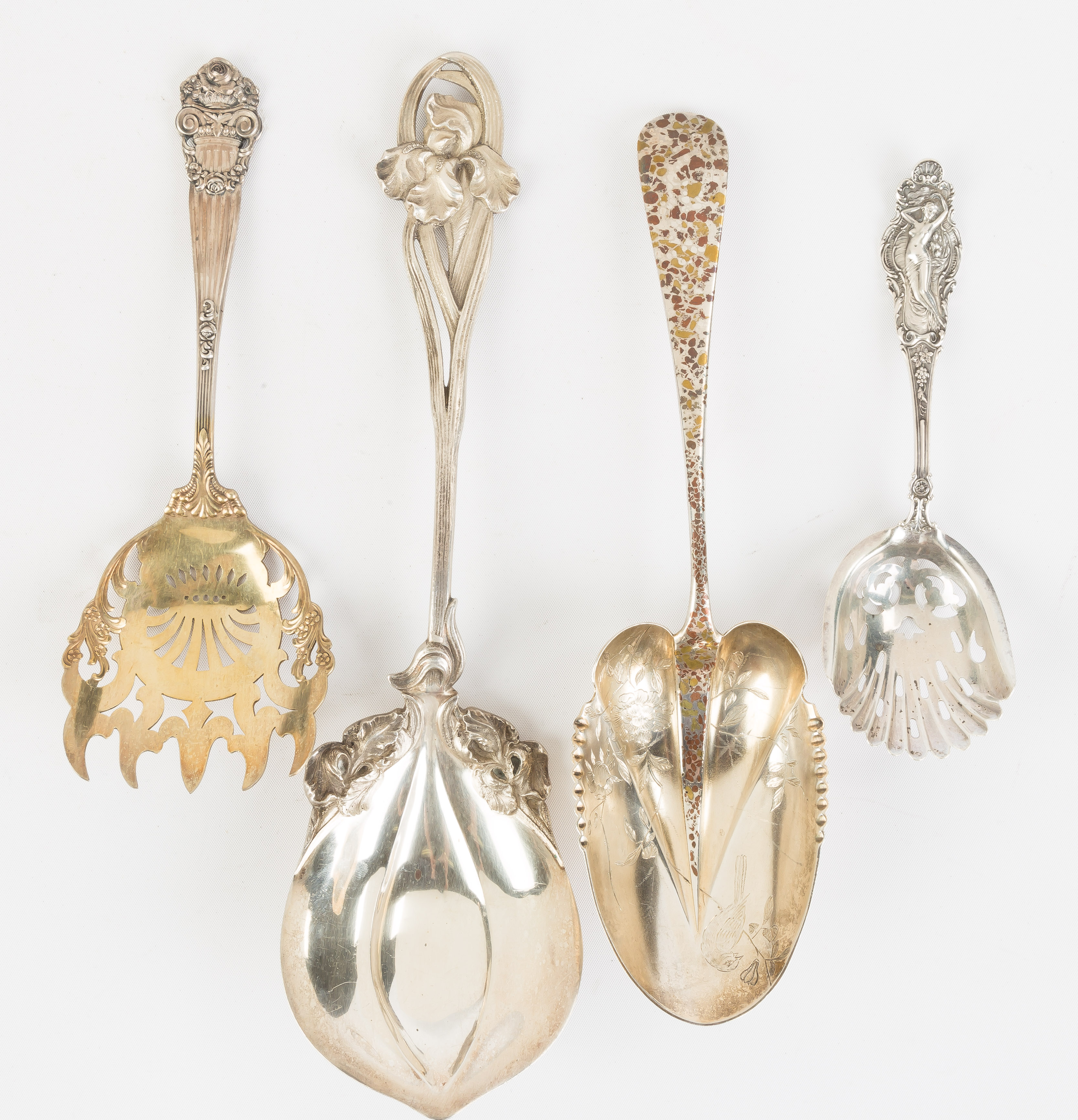 Appraisal: Four Sterling Silver Serving Pieces L to R Unknown Gorham