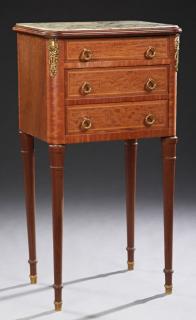 Appraisal: French Louis XVI Style Carved Inlaid Mahogany Ormo French Louis