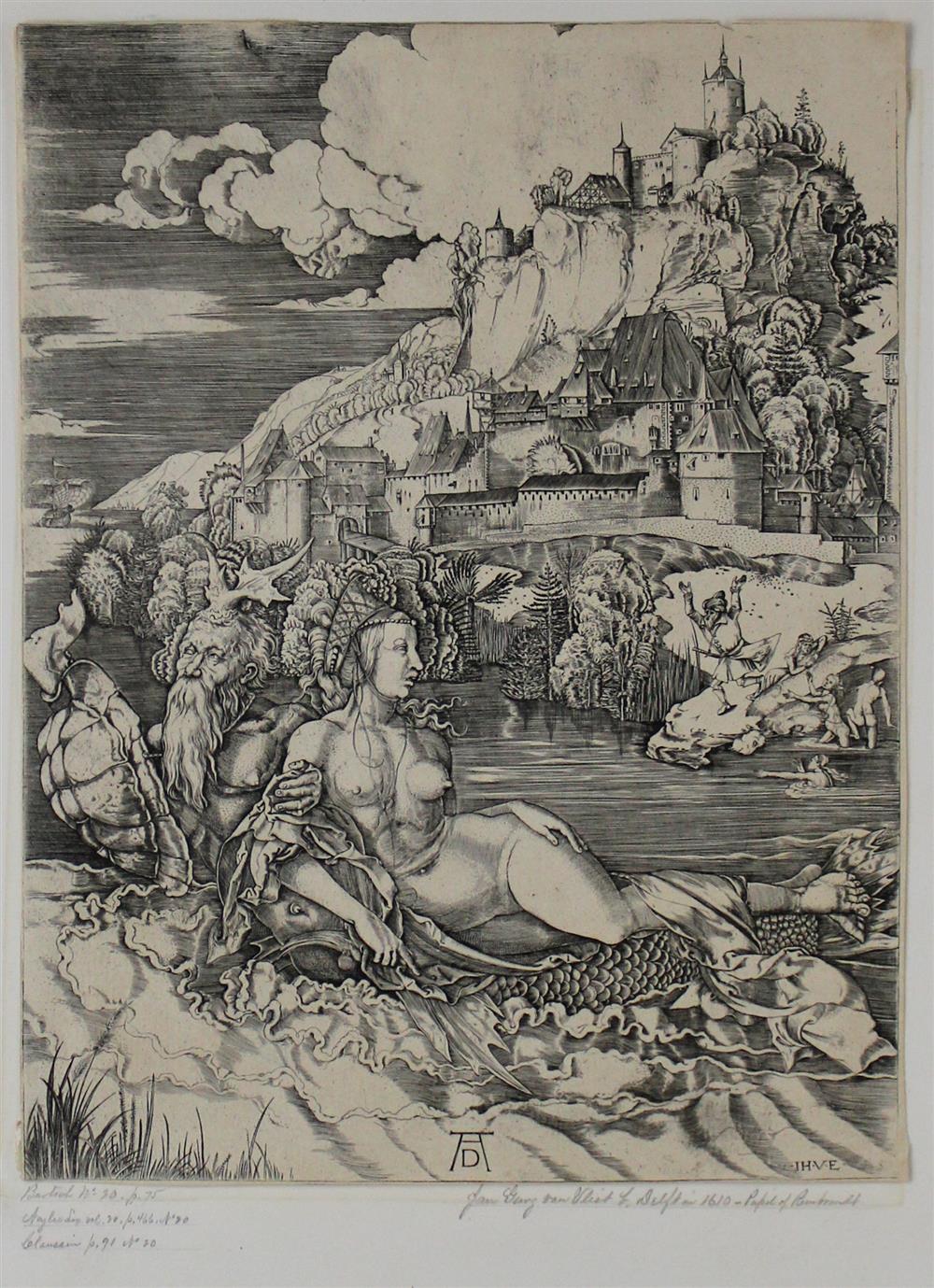 Appraisal: JOHANNES WIERICX AFTER ALBRECHT DURER GERMAN - THE SEA MONSTER