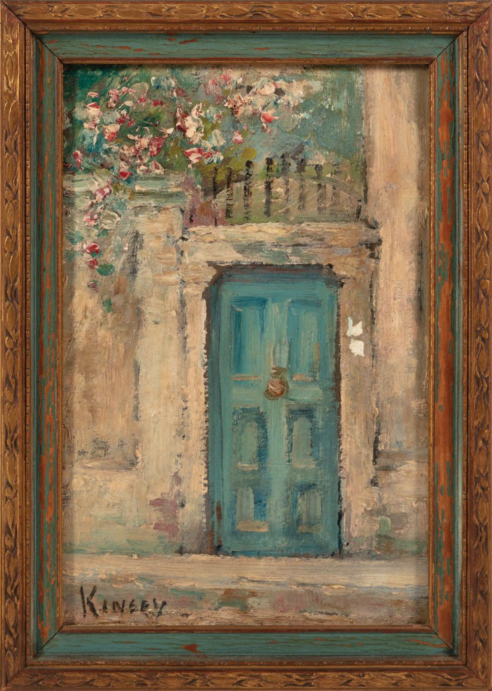 Appraisal: Alberta Kinsey American New Orleans - Blue Door oil on