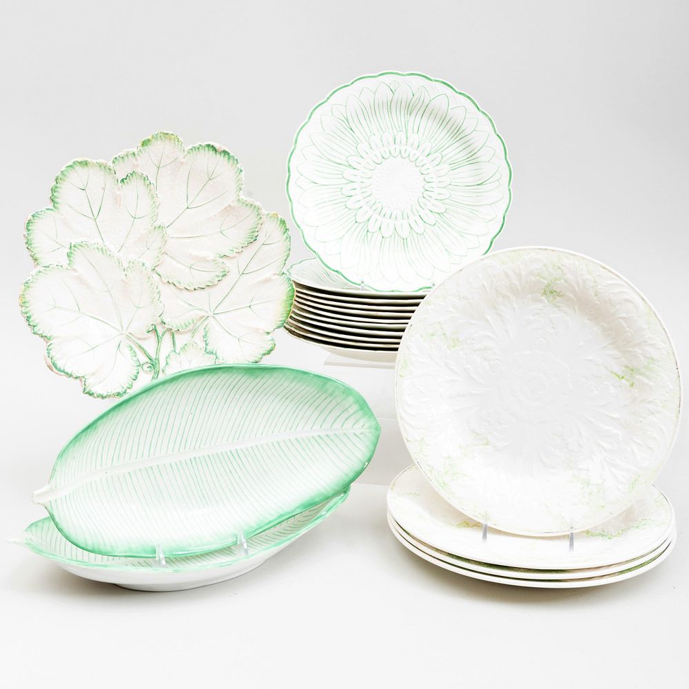 Appraisal: Group of Wedgwood Creamware and Pearlware Leaf and Flower Form