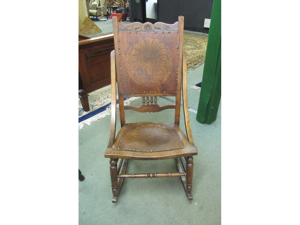 Appraisal: Victorian style Bentwood rocking chair