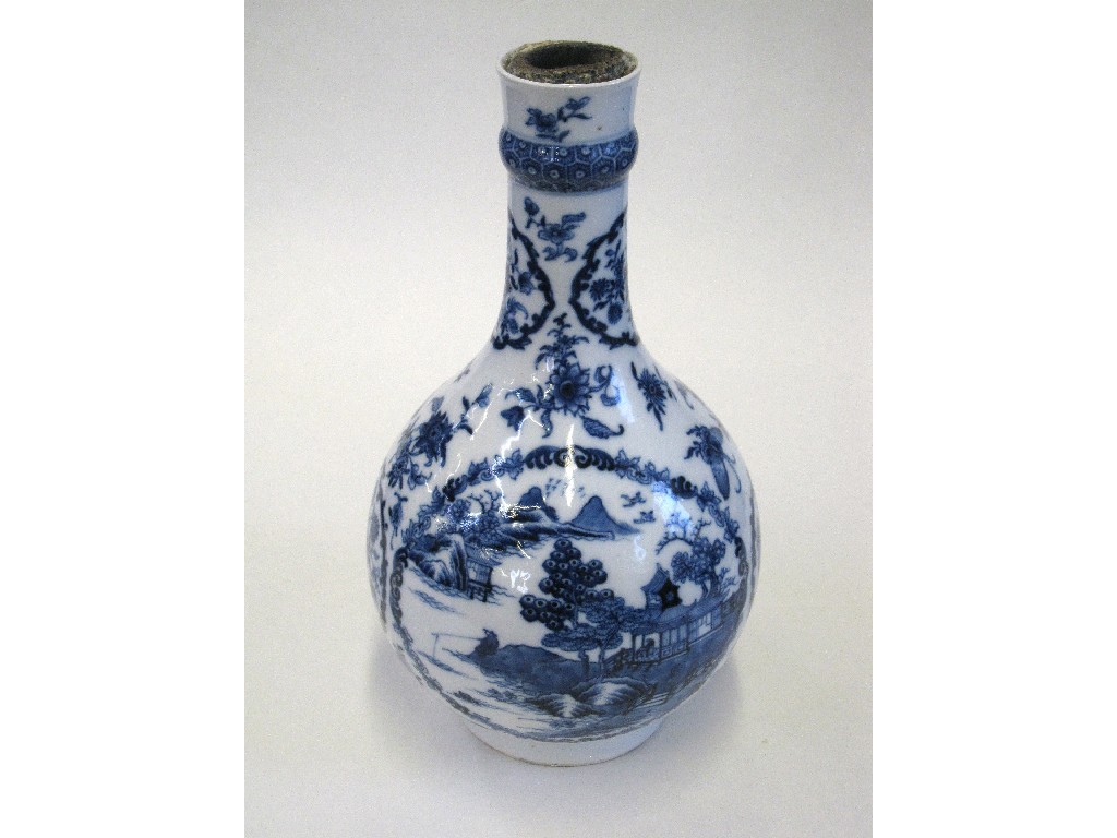 Appraisal: Fine Chinese blue and white porcelain vase painted with scenes