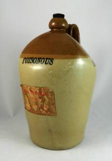 Appraisal: Poison - Skey Tamworth English stoneware jug stamped 'Poisonous' with