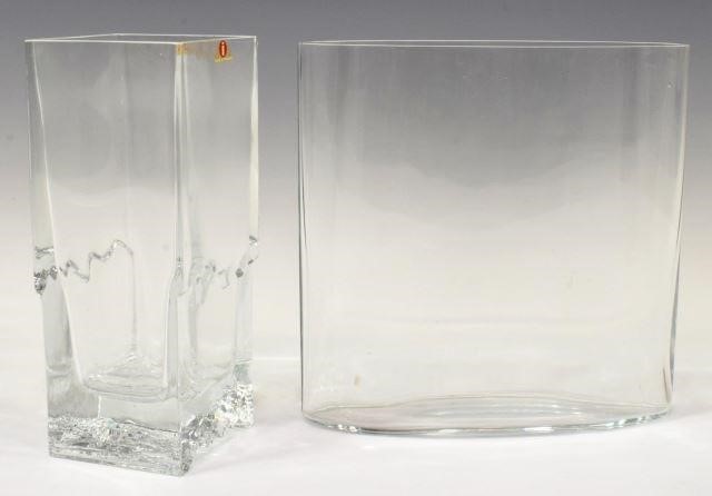 Appraisal: lot of Finnish modernist glass vases designed by Tapio Wirkkala