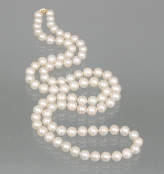 Appraisal: Opera Length Necklace of - mm Freshwater Cultured Pearls k