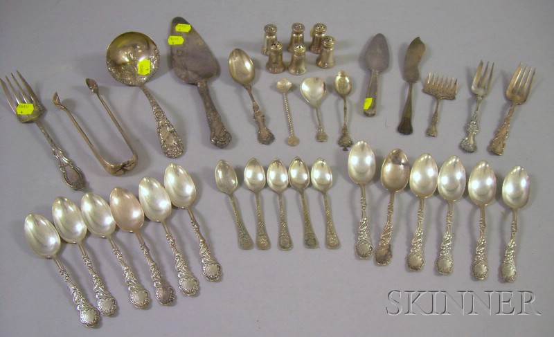 Appraisal: Group of Sterling Silver Flatware and Serving Items including a