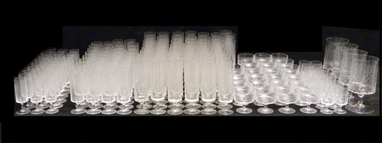 Appraisal: Rosenthal ''Romance I'' glassware one hundred and sixty eight pieces