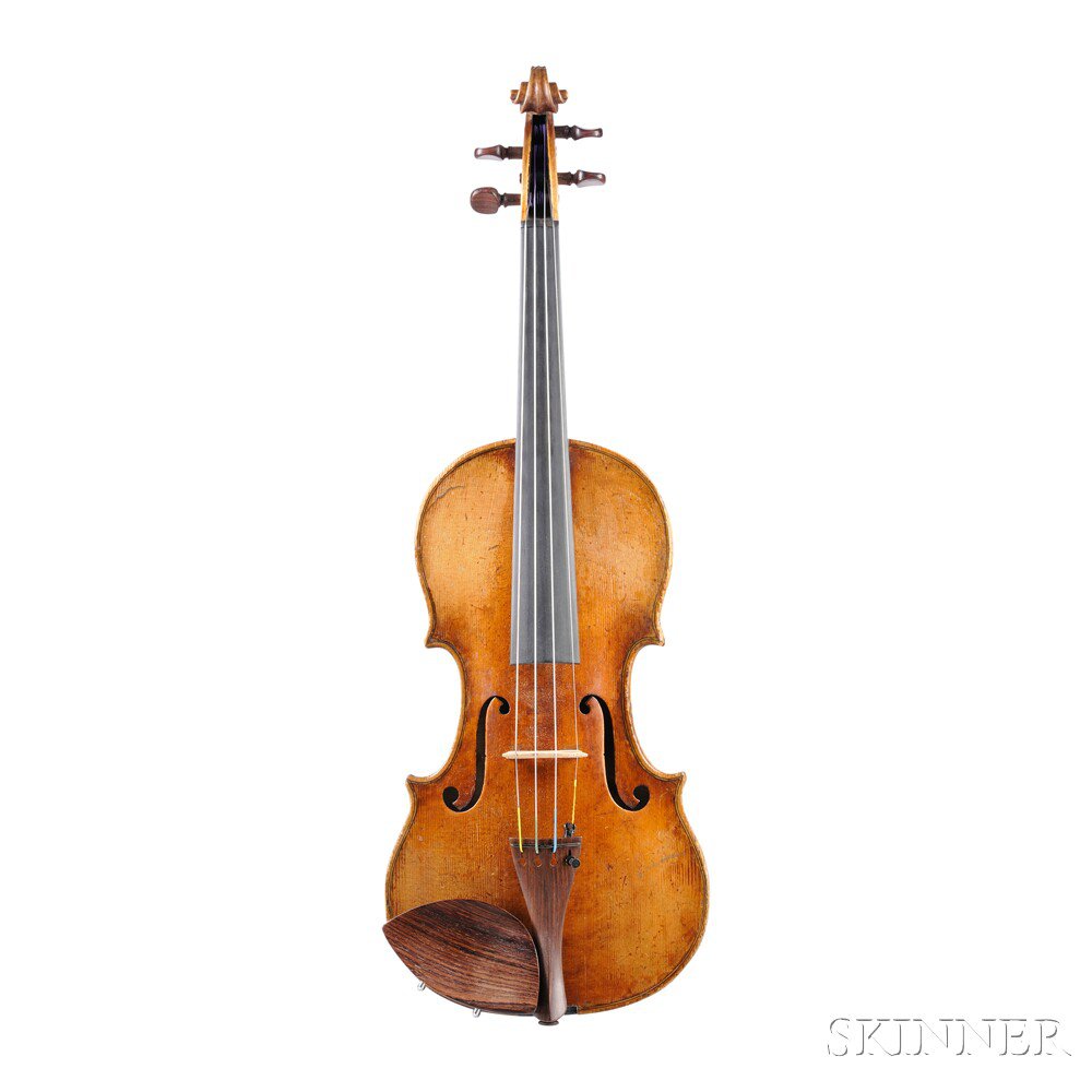 Appraisal: German Violin Possibly Karl Hermann Workshop labeled FERDINAND GAGLIANO NEAP