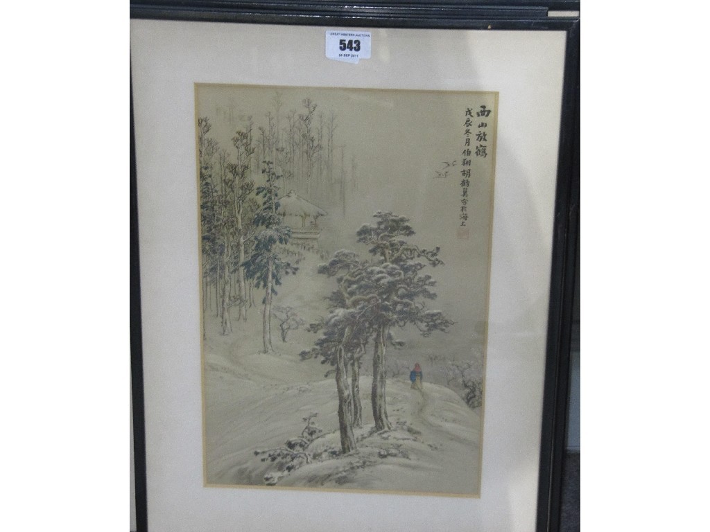 Appraisal: Three Oriental prints