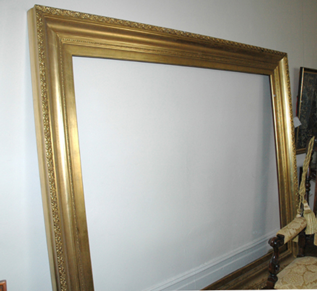 Appraisal: A SUBSTANTIAL GILT WOOD FOLIATE CARVED PICTURE FRAME x cm