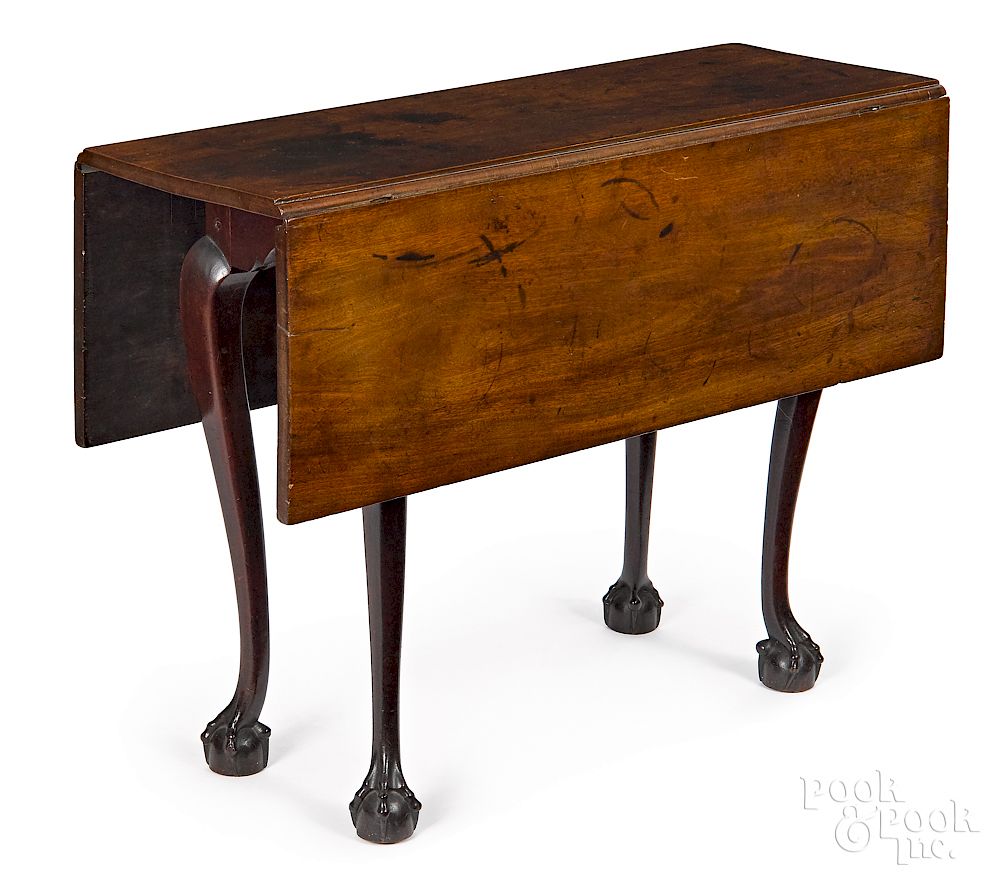 Appraisal: Chippendale mahogany diminutive drop-leaf table The Captain James Mugford Massachusetts