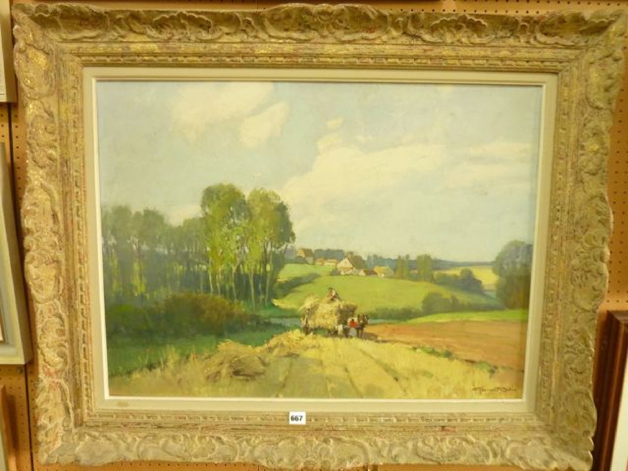 Appraisal: An oil painting on canvas by Georges Robin showing a