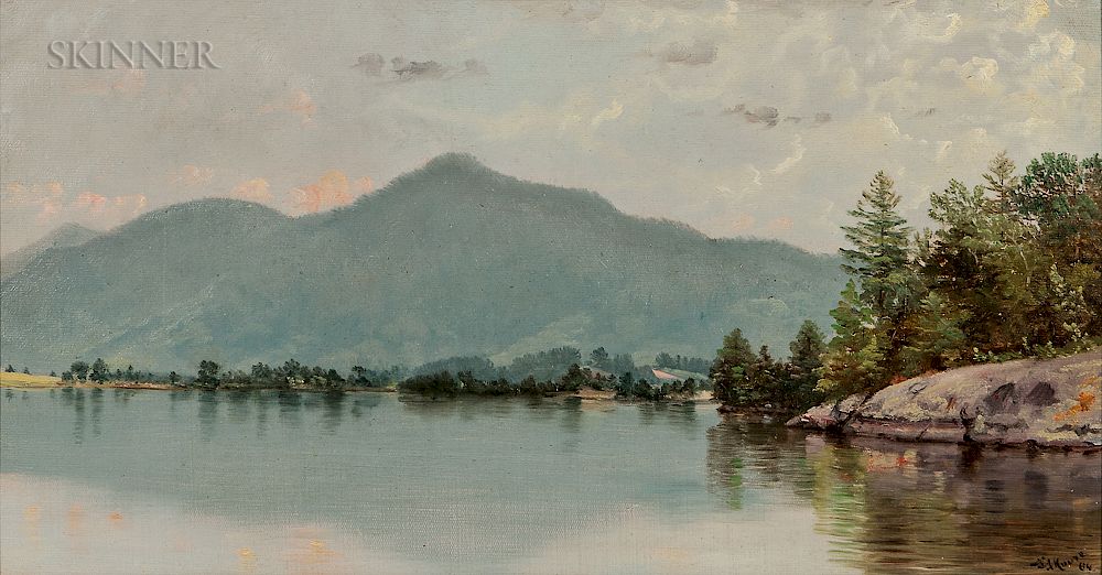 Appraisal: Nelson Augustus Moore American - Dark Bay Lake George Nelson