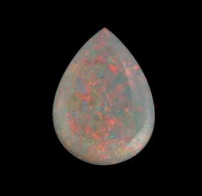 Appraisal: An Unmounted Opal Cabochon UGL Report Pear cabochon cut weighting