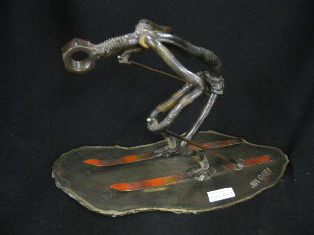 Appraisal: Jim Gary Modern Sculpture of Skier