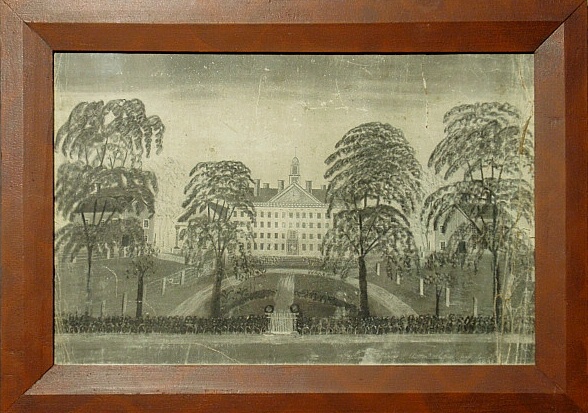 Appraisal: - Fine pencil drawing of a large state or capitol