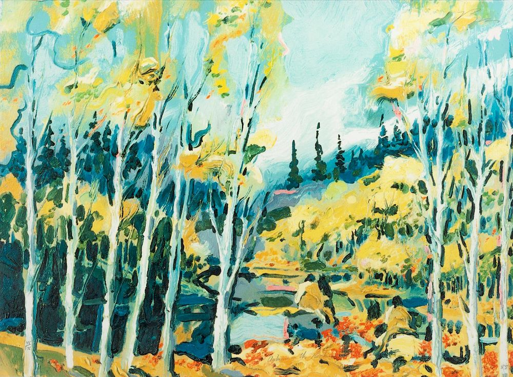 Appraisal: Earl Biss Jr American - Autumn in the Rockies Earl