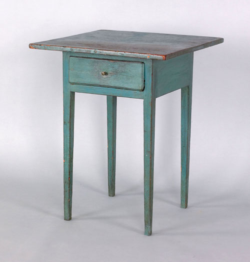 Appraisal: New England painted pine one drawer stand early th c